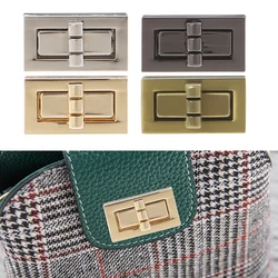 Rectangle Shape Clasp Turn Lock Twist Locks DIY Leather Handbag Bag Hardware