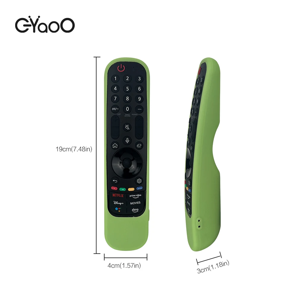 Silicone Protective TV Remote Case Compatible with LGTV AN-MR21GA MR22GA Smart TV Cover Magic Remote Case Sleeve Holder