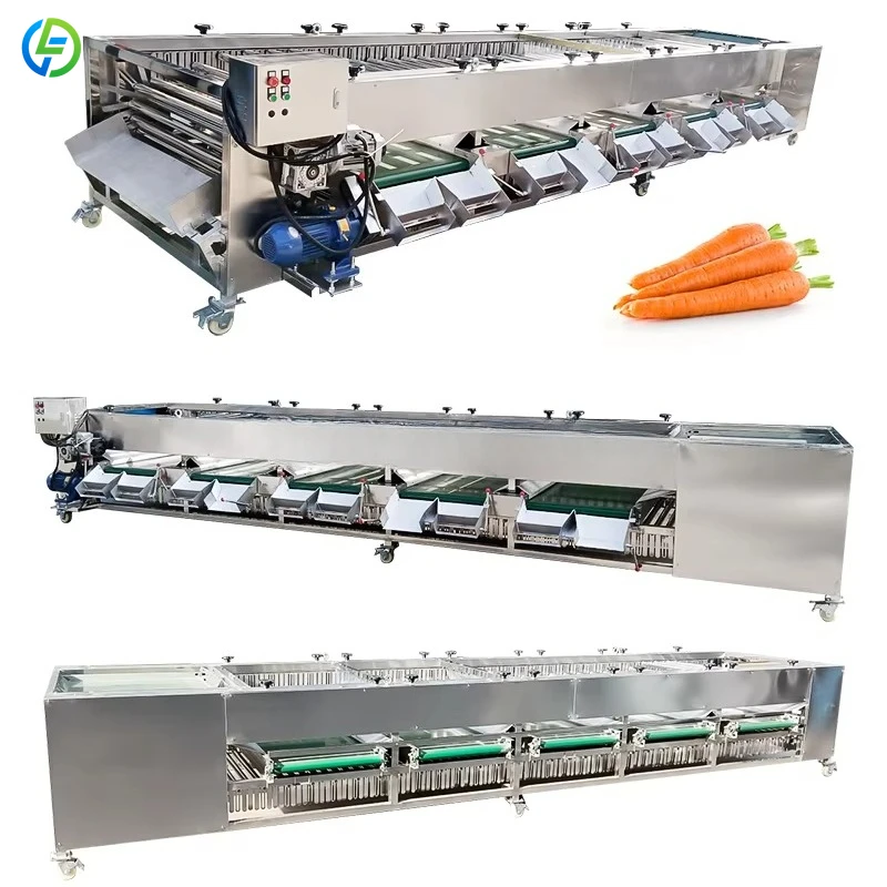 Factory Price Fruit Color Size Machine Vegetable Sorting And Packing Production Line For Sorting Vegetables And Fruit Customized