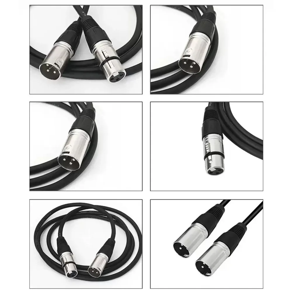 

6Meter Microphone Cable XLR 3-pin Male To XLR 3-pin Female Balanced Signal Transfer Cables For Amplifier Microphone Mixer