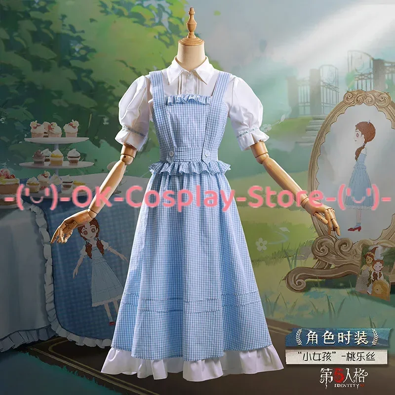 [حسب الطلب] لعبة الهوية الخامس فتاة صغيرة دوروثي تأثيري حلي هالوين كرنفال عطلة حفلة موحدة المرأة فستان نزهة لطيف