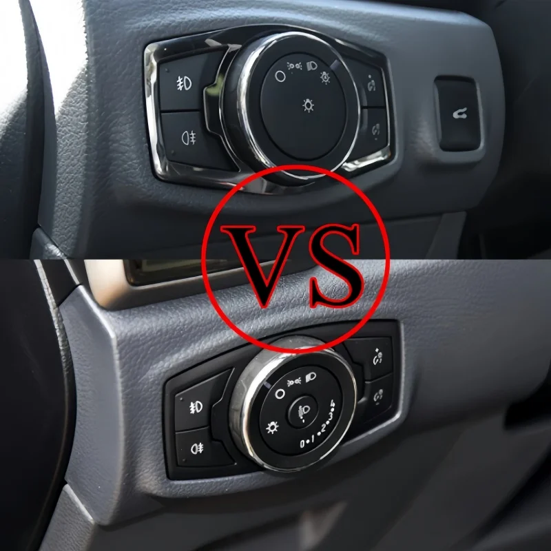 

Car Headlight Switch Panel Cover for Ford Focus3 Edge Escape Kuga Ecosport Everest Ranger Decoration Trim Sticker Accessories