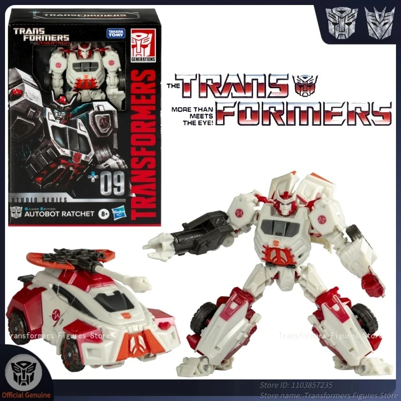 

In Stock Transformer Studio SS-GE 09 Ratchet G1 Cartoon Movie Figure Model Anime Action Deformation Robot Car Toys Popular Gifts