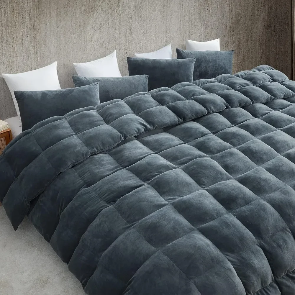 Oversized King Comforter Set - Moss Gray