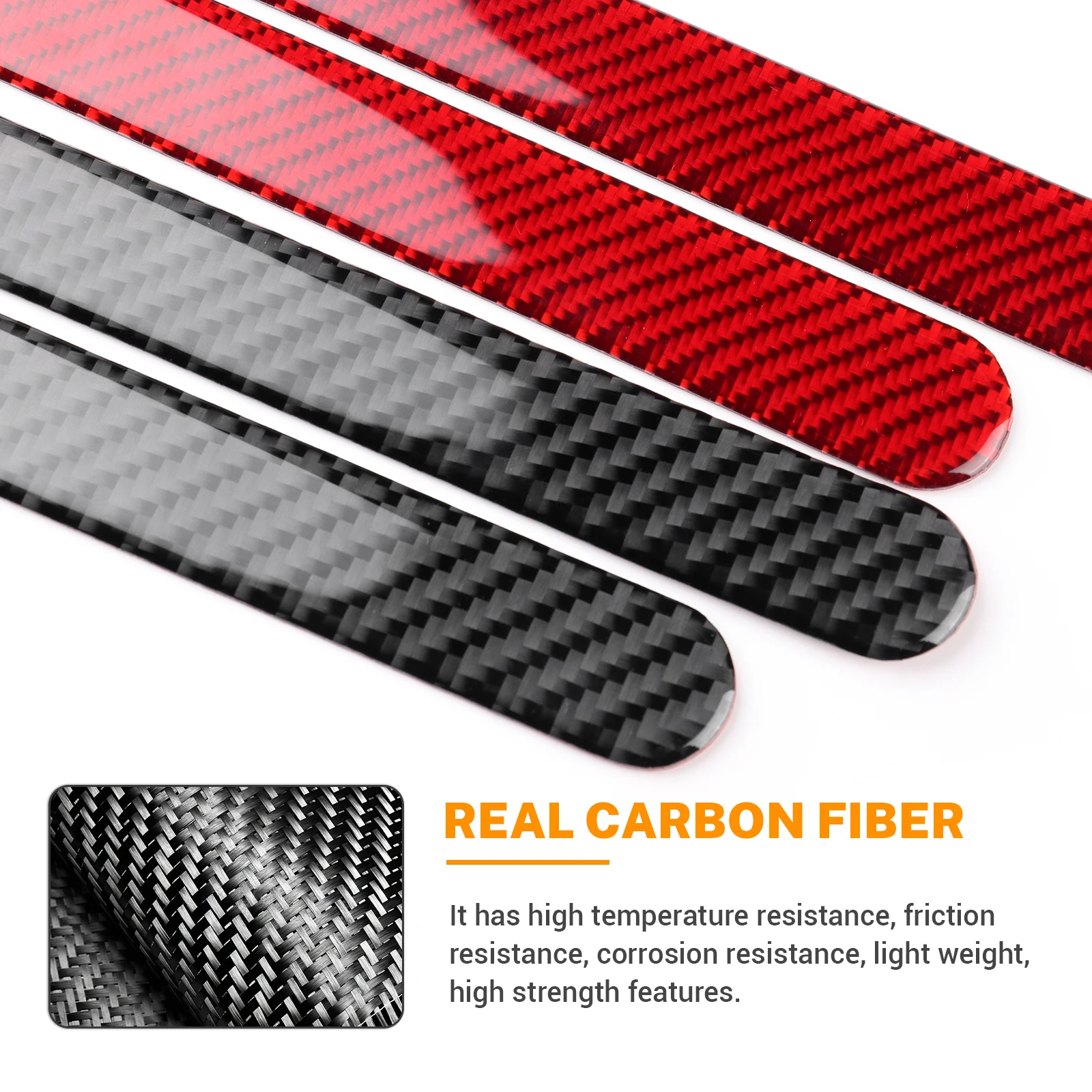 For BMW Mini Cooper S F65 F66 F67 2024 2025 Car Armrest Box Side Strip Sticker Interior Trim Accessories Soft Real Carbon Fiber