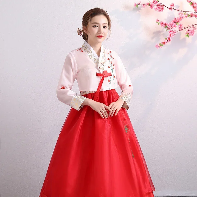 

Korean costume Hanbok Korea performance costume Korean national costume dance Folk Stage Female Korean costumes