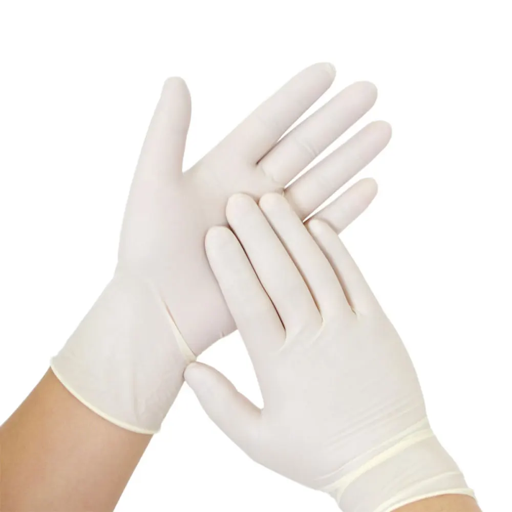10-100pairs Disposable Medical Sterile Rubber Examination Gloves For Household Hospital Clinic Examine The Patient Powder Free