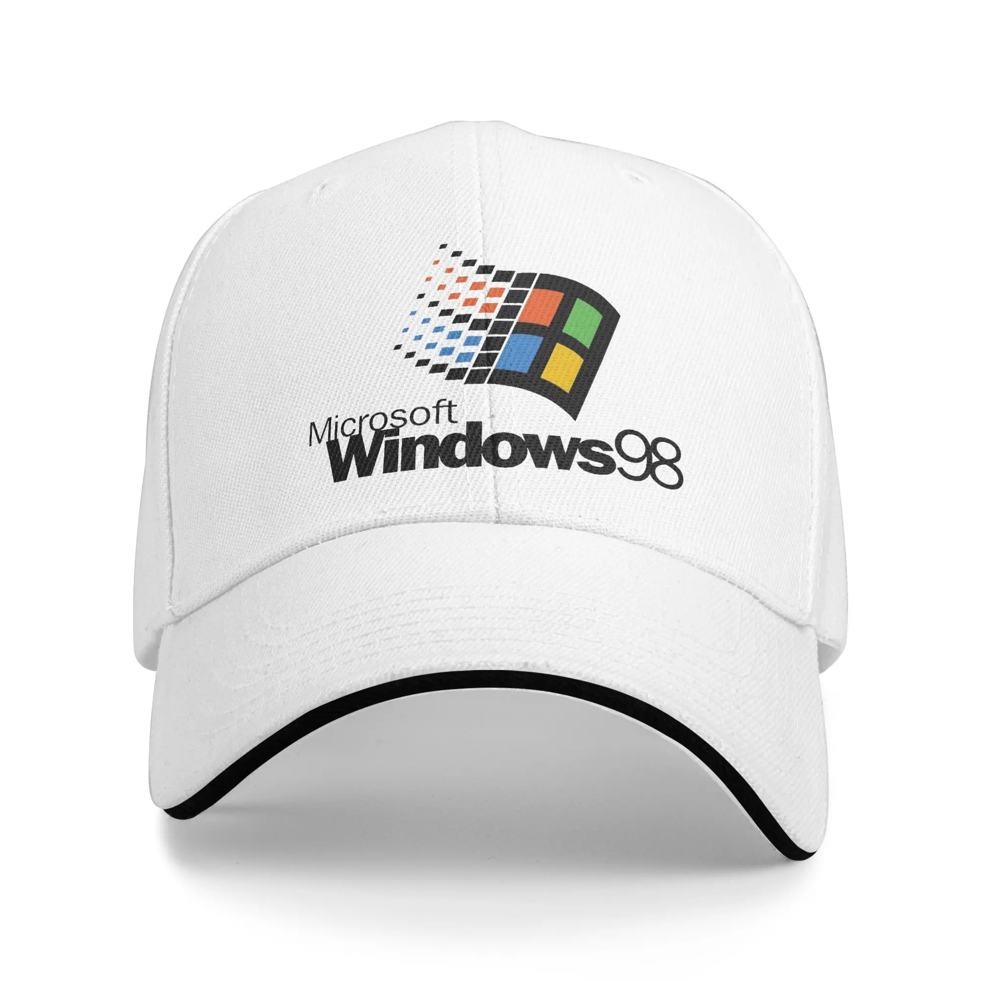Microsoft Windows 98 Baseball Cap  Casual Women Men Hip Hop Hats Adjustable Custom DIY Tennis Skate Baseball Caps Gift