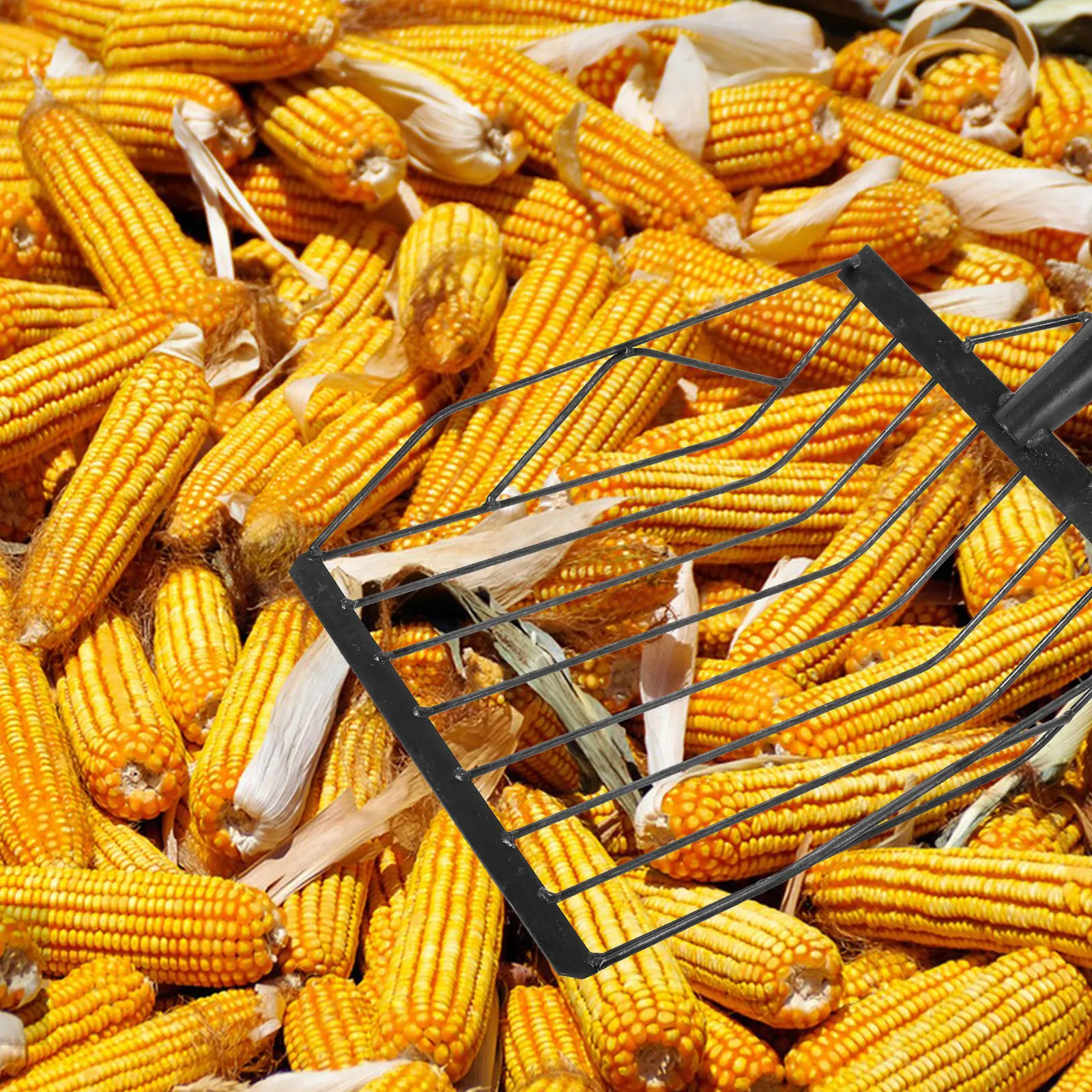 

Металлическая лопатка для кукурузы, практичный и прочный многофункциональный инструмент для просеивания почвы, садоводства и пересадки растений, садовый совок для улицы