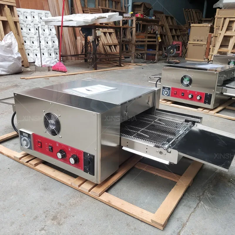 Kitchen Equipment Electric Gas 12 18 32 Inch Countertop Conveyor Belt Roti Pita Bread Pizza Baking Tunnel Oven view 3