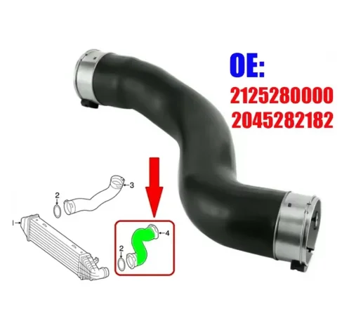 A2125280000 A2045282182 Intercooler Booster Intake Turbo Hose Pipe for Mercedes Benz C-Class C180 C200 2125280000 2045282182