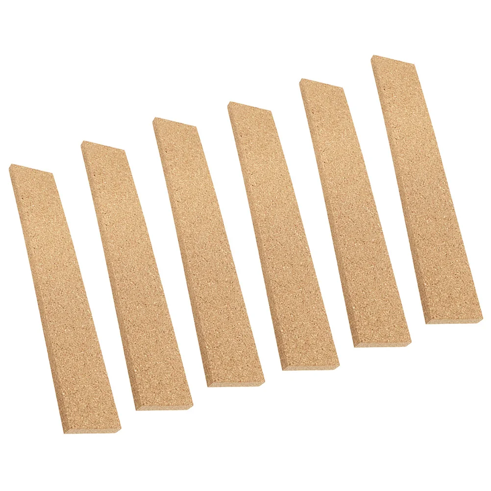

Alipis 6pcs Self Adhesive Cork Strips Bulletin Board Photo Display Pin Board Natural Felt Wall Tiles for Office Home Decor