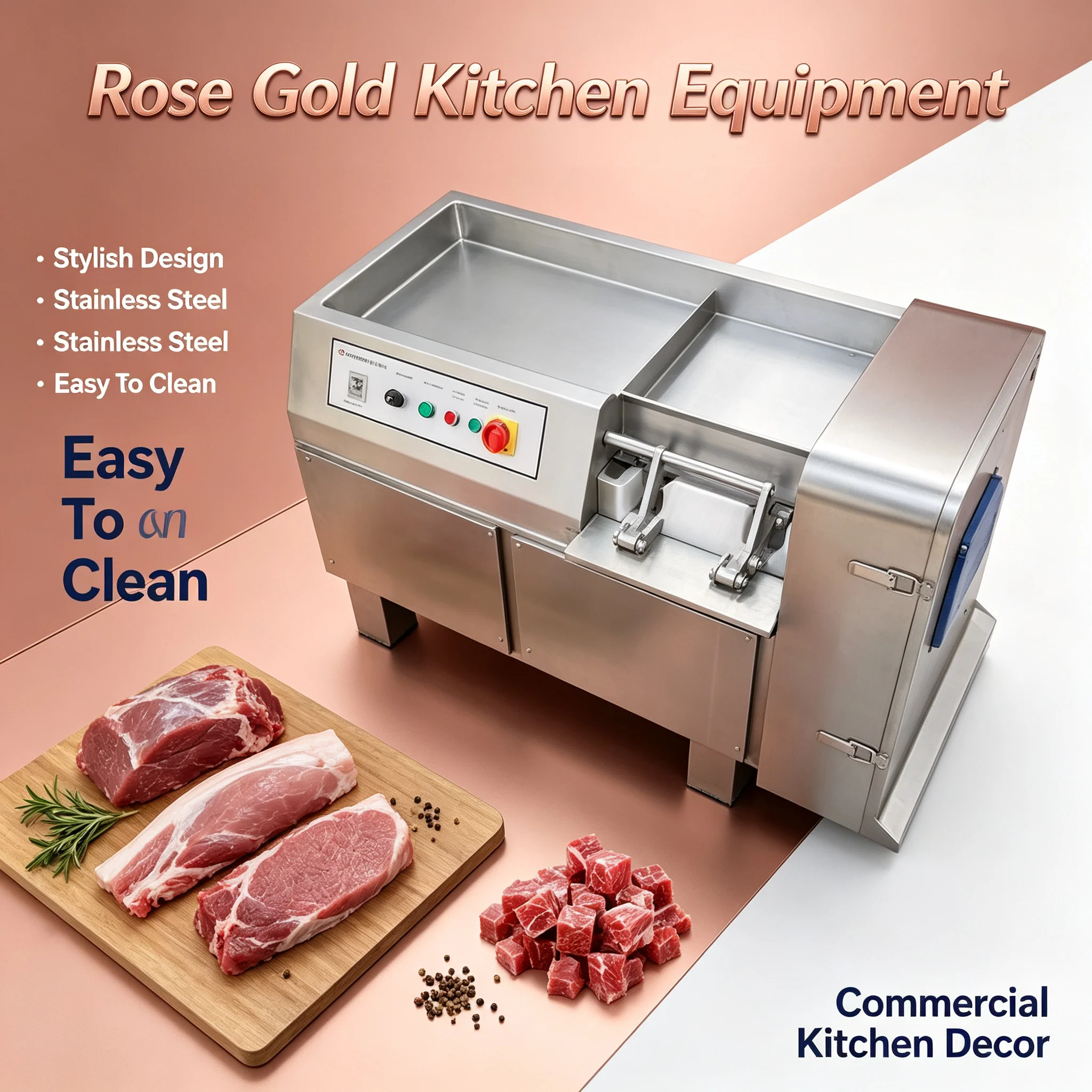 Meat Dicing Machine Labor‑Saving Cutting Unit High Output For Restaurant Meat Preparation Work Customized