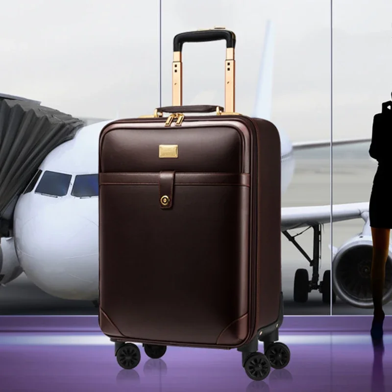 Wholesale Business Suitcases Package Trolley Cases Universal Wheel Men's Travel 20 Inch Boarding Code Boxes Bags Fashion Trunk