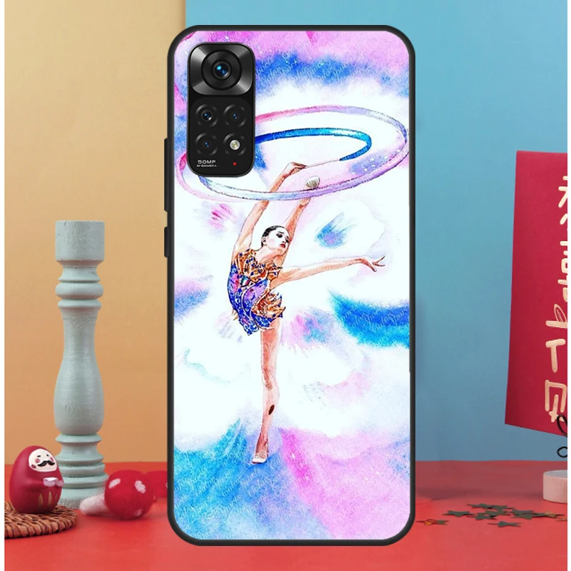 Gymnastics Oil Painting For Xiaomi Redmi Note 10 Pro Case Cover For Redmi Note 11 Pro 10A 10C 9 8T 9S 10S 9T 9A 9C Case image 5