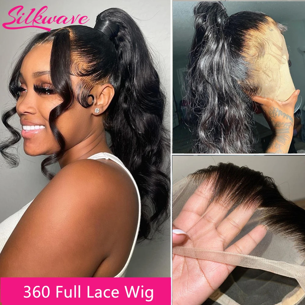 40 Inch 200 Density Body Wave 13x6 HD Lace Frontal Wigs 360 Full Transparent Lace Human Hair Wigs 100%  5x5 Wigs For Black Women