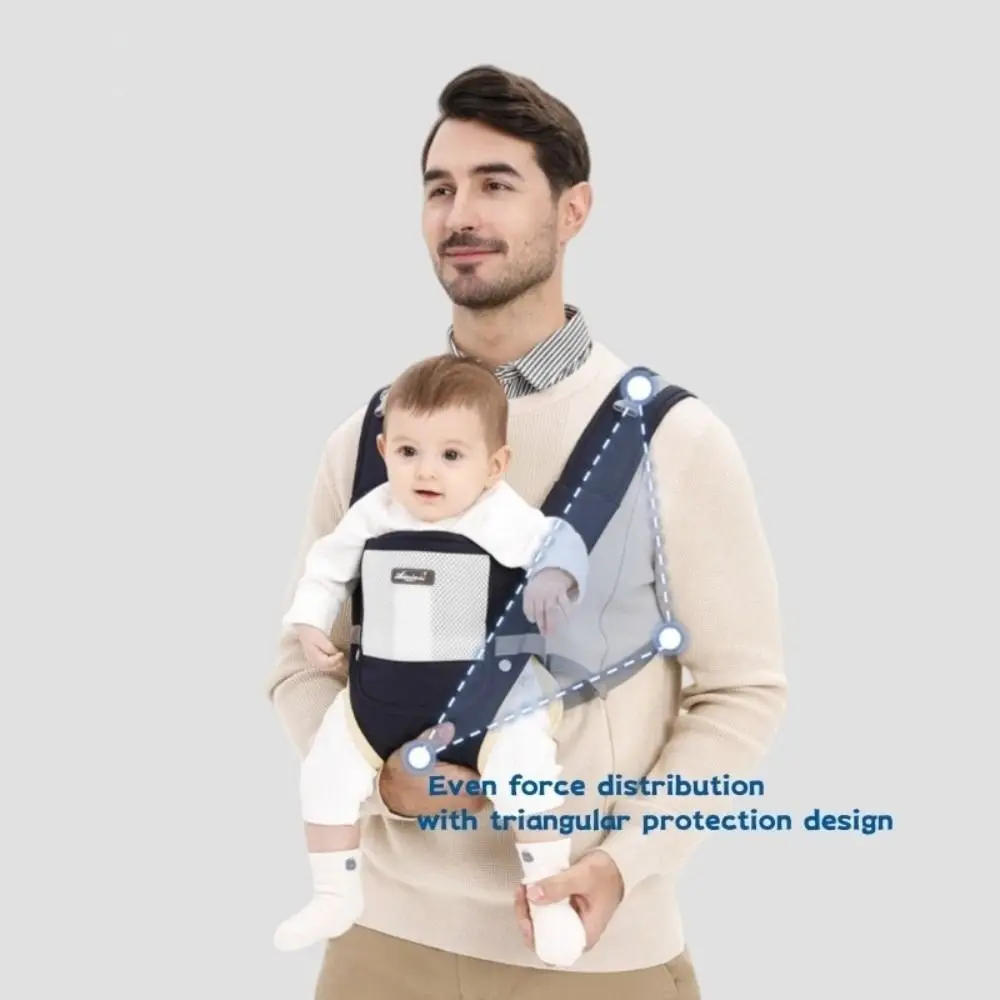 Nouveau porte-bébé réglable respirant nouveau-né ergonomique sac à dos pochette léger double usage sangle de bébé artefact pour sortir