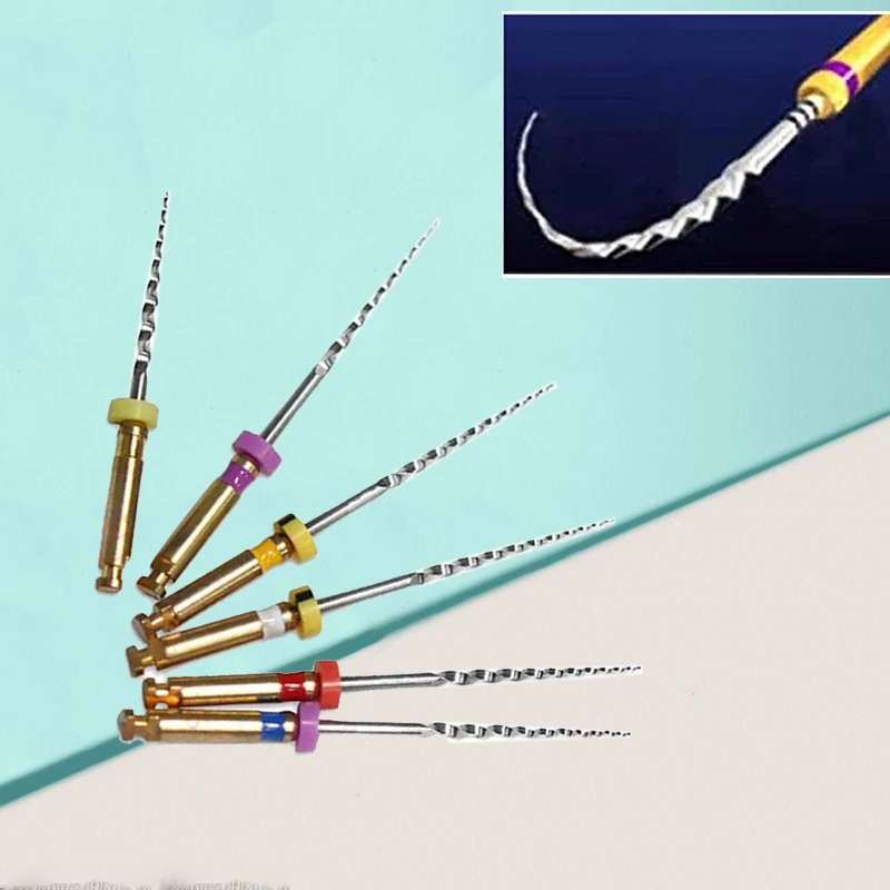 

6Pcs NITI Rotary Files Endodontic Root Canal Kit Universal Engine Use Dentist Tools