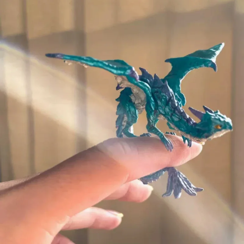 SO-TA Fingers Dragon Fingertip Monster Model Gashapon Toy Ornaments Gacha Mini Dinosaur Figure Collectible