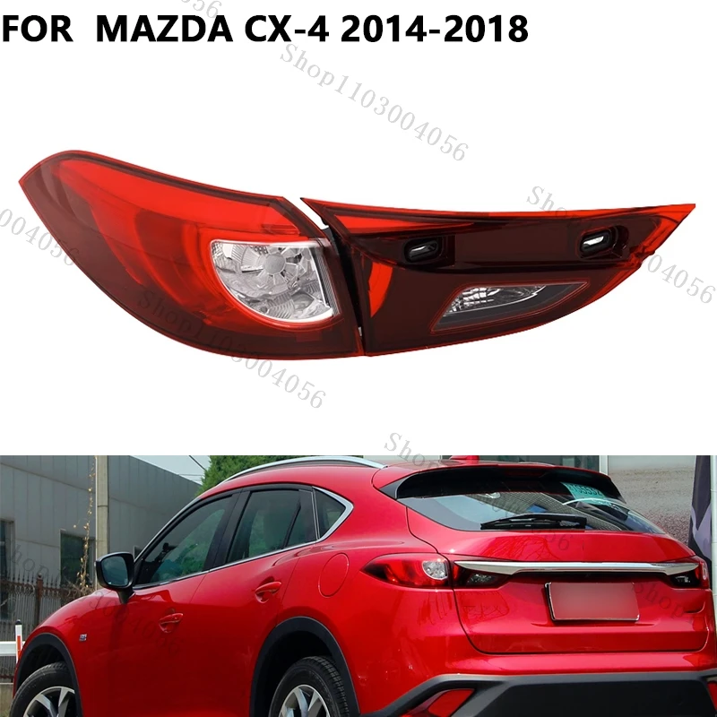 

Car Taillight Accessories For Mazda CX-4 CX4 2014-2018 Rear Bumper Turn Signal Brake Stop Warning Lamp Without Bulbs