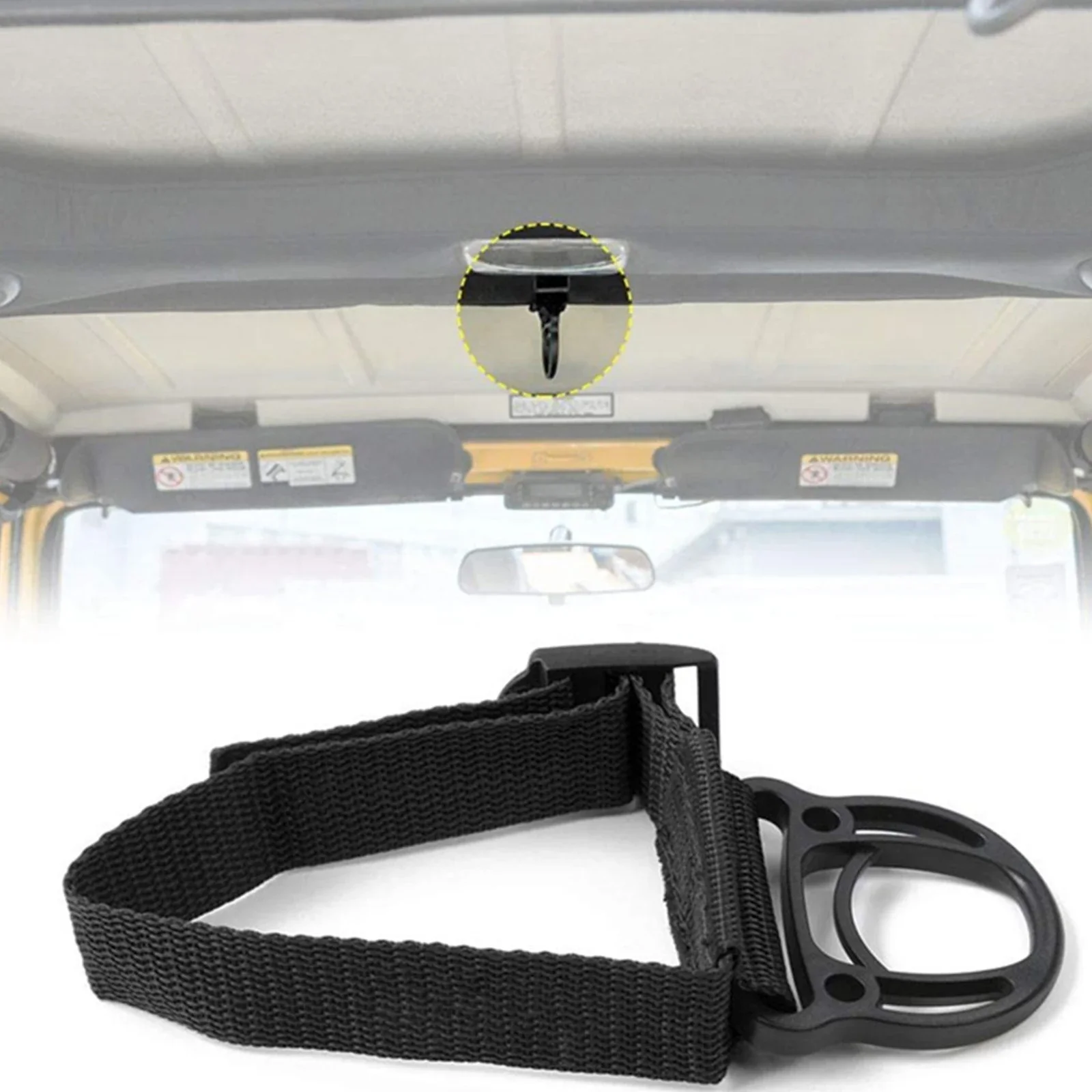 2PCS Coat Hook Clothes Hanger 45cm for Jeep Wrangler TJ JK JL JT 1997-2023 Roll Bar Clothes Hat Hook Car Interior  Accessories