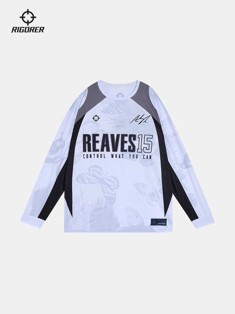 Rigorer Austin Reaves t-shirt | Sportowy kombinezon strzelecki z długim rękawem piłka do koszykówki dla mężczyzn strój treningowy szybkoschnący