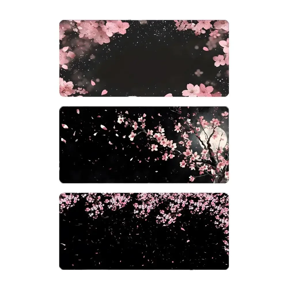 sakura aesthetic spring Falling Cherry Blossoms Mouse Pad Large Gaming Mousepad with Stitched Edges Thickened Desk Mat PC