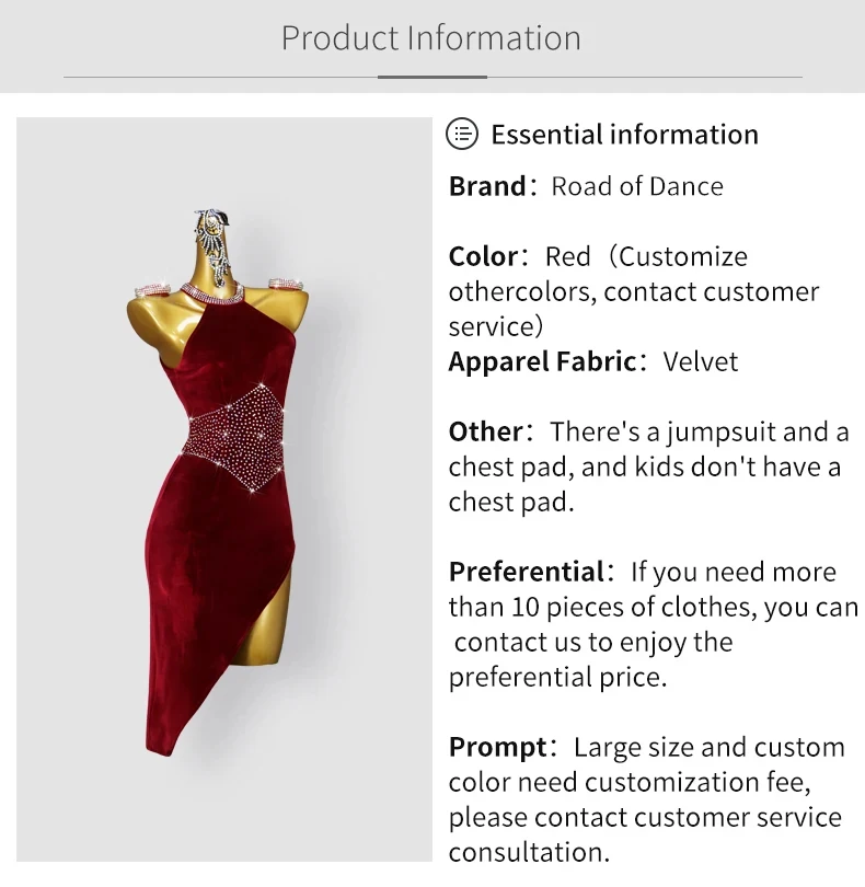 Damen-Tanzkostüm, Latein-Wettbewerb, Partys, Rock, Bühnenkostüm, Samt, Sport, Standard, Ballsaal, Abend-Jumpsuit, eleganter Samba – Detail 3