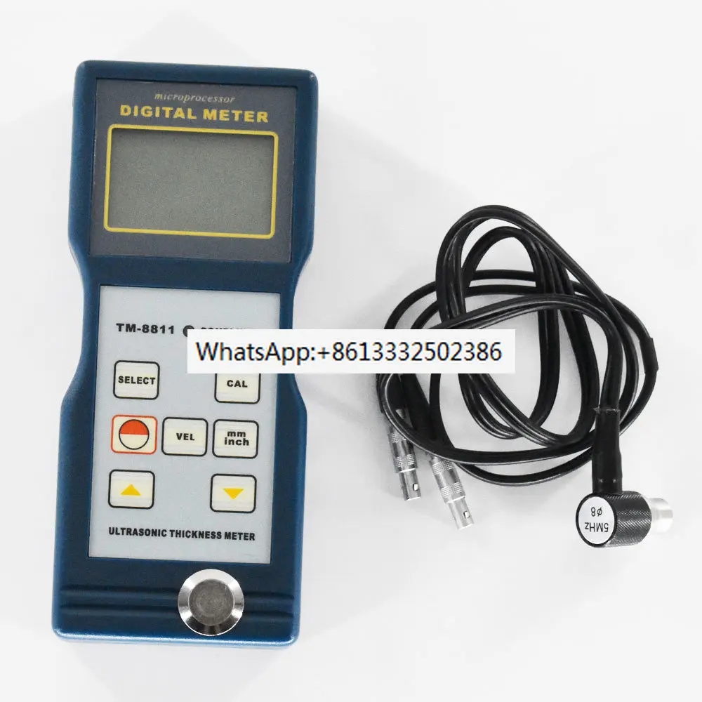 

Thickness Meter TM-8811 Ultrasonic Thickness Gauge 1.5~200mm/0.06~8 inch 11 kinds of materials