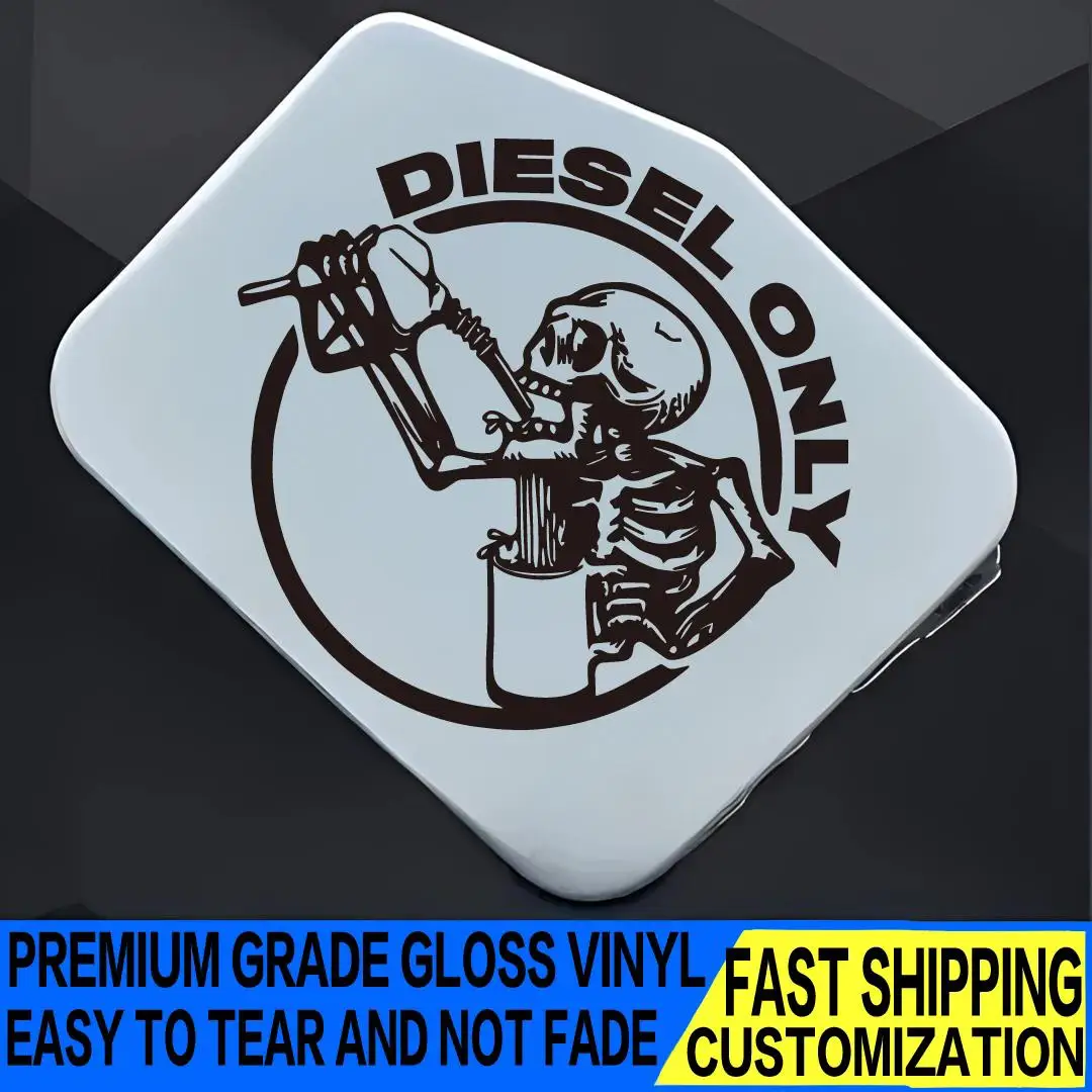 Pickup truck 4X4 off road skull gasoline cap stickers decorative car personalized customization