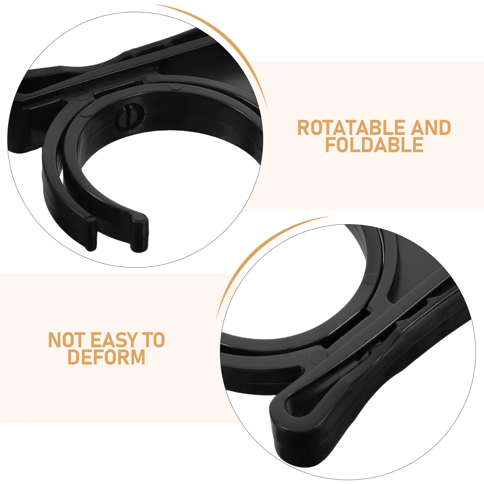 2 قطعة حامل كرة جولف مع مشبك قابل للدوران، تصميم قابل للطي، حامل كروي مزدوج، ملحق أساسي لممارسة الجولف #4