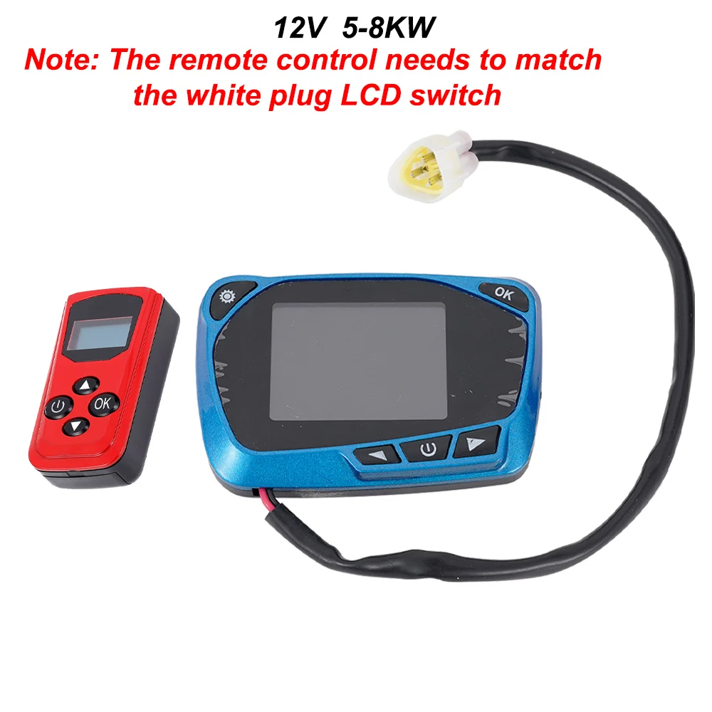 

12V 5KW Diesels Air Heater LCD Monitor Switch+Control Board Motherboard+Remote Controller Similar for Eberspacher Webasto