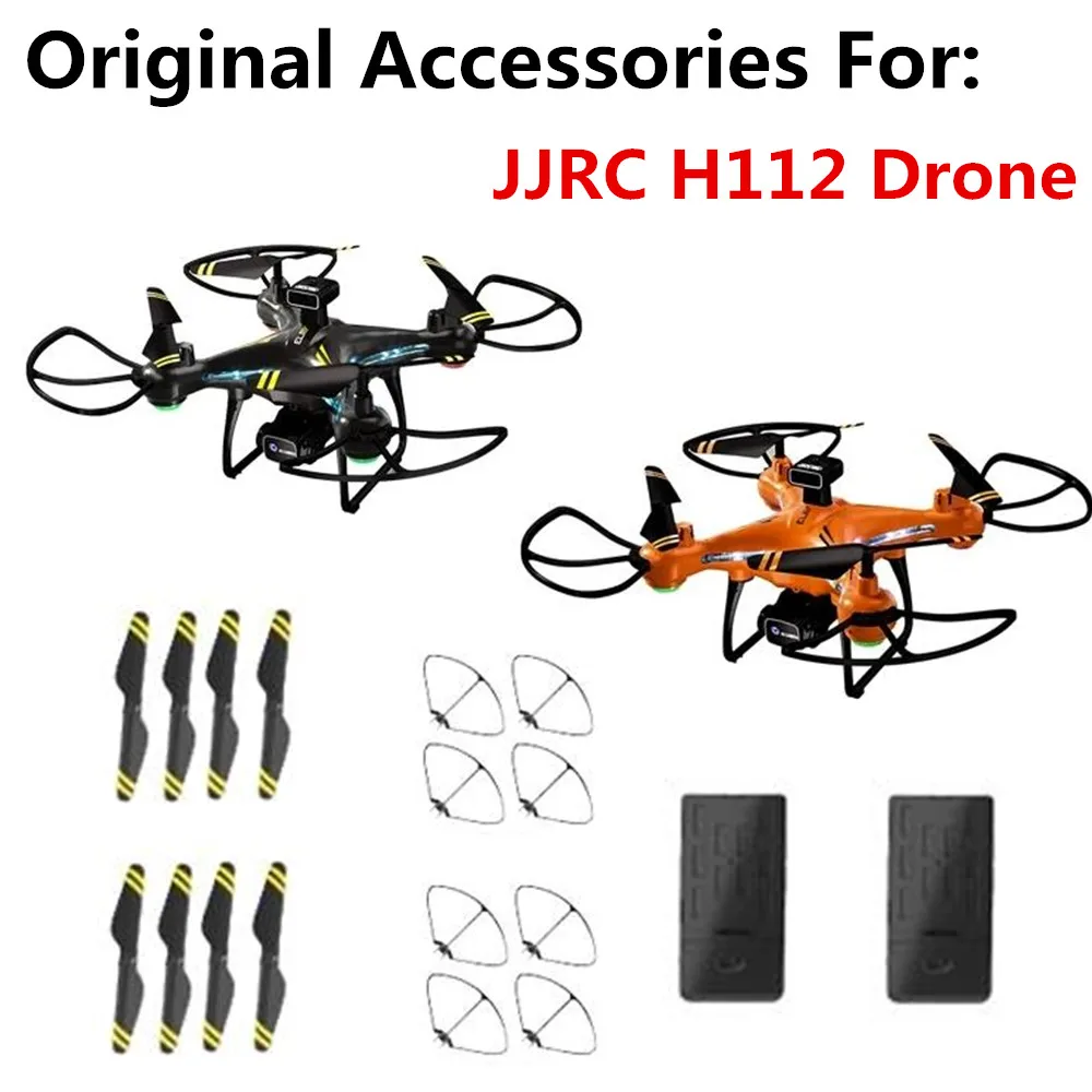 Jjrc h112 bateria drone 3.7v 2000 mah, hélice folha de bordo para jjrc h112 drone peças de reposição acessórios originais h112 drone