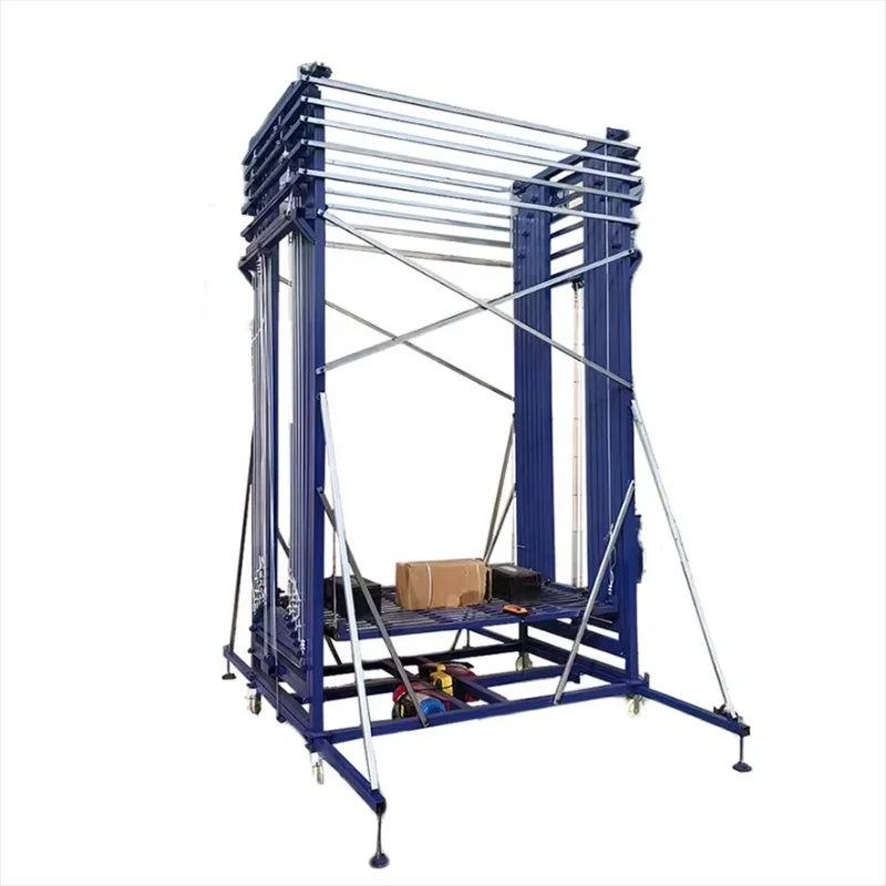 

Electric Scaffolding Lift Mobile Folding Ladder Platform for Indoor Outdoor Construction Decoration and Cargo Handling 2-18M