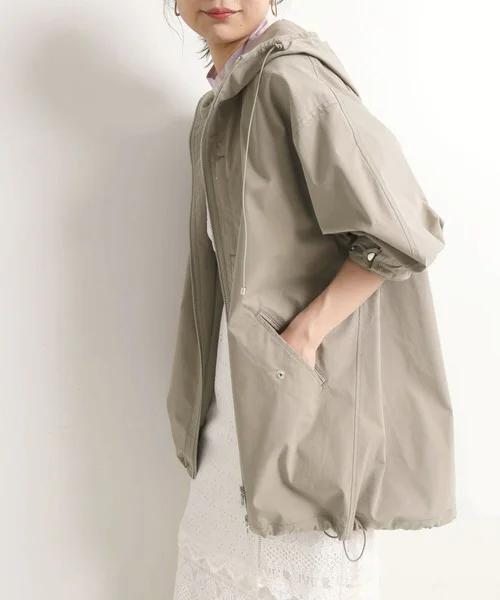 

Autumn 2025 New Cotton Casual Loose Hooded Top IENA Women's Faion Versatile Loose Fit Long Sve Zipper Closure Color