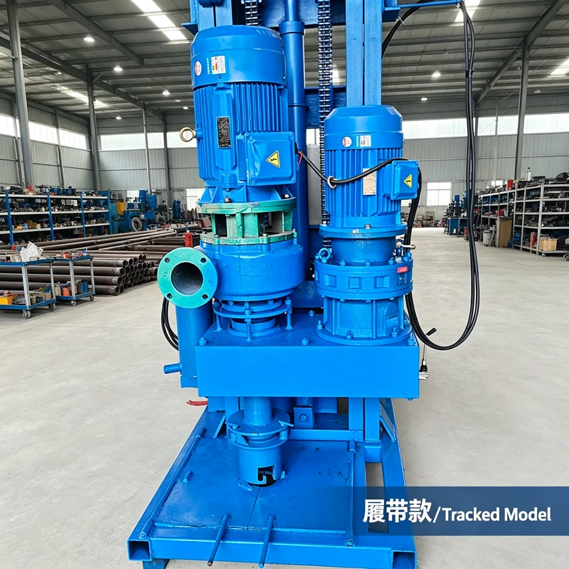 Heavy Duty Crawler Hydraulic Diesel Portable Water Well Drilling Machine Rig with High Safety for Rural Drinking Water Projects