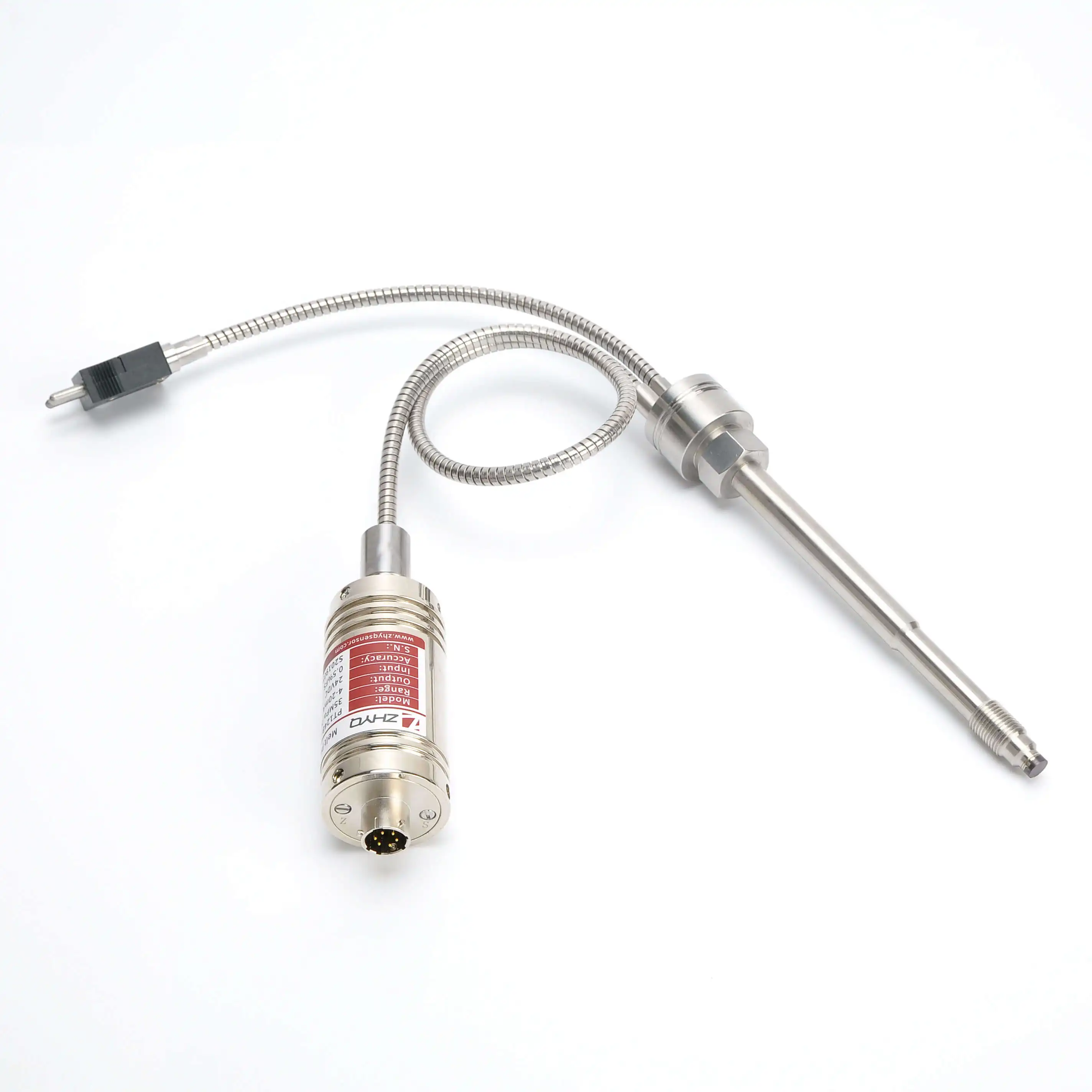 

PT124B-123T 4-20mA , 0-5V , 0-10V output 24VDC power supply High Temperature Melt Pressure Transmitter