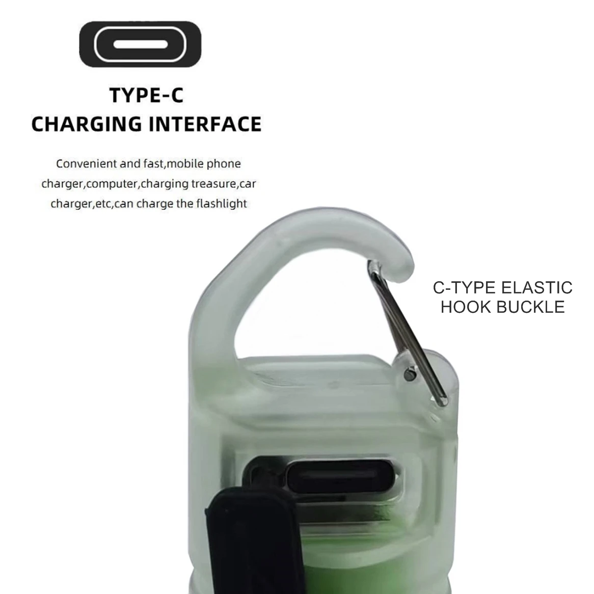 Bright Small Palm Mini COB Flashlight Usb Rechargeable Portable Clip Child Pocket Torch Hiking Camping Home Work Emergency Lamp