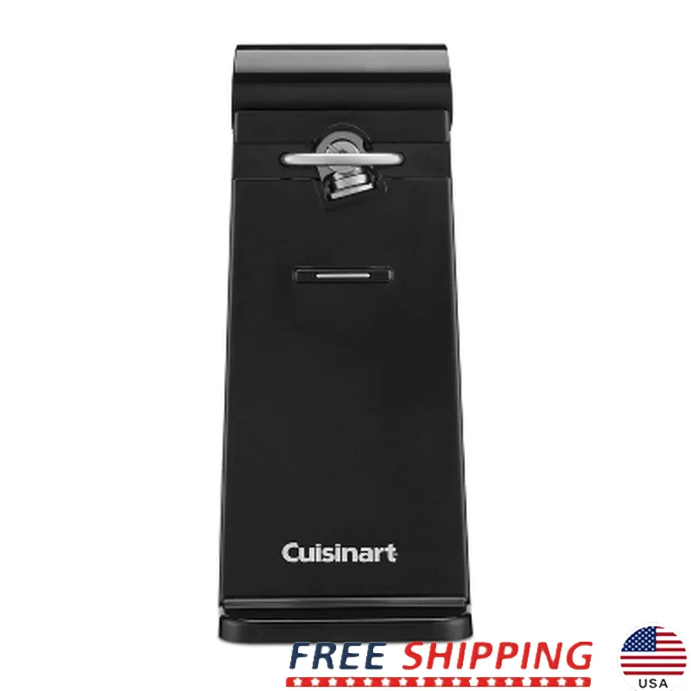 

Electric Side-Cut Can Opener Freestanding Kitchen Tool Magnet Lid Lift-Off Easy Push-Down Operation Safe Smooth Opening