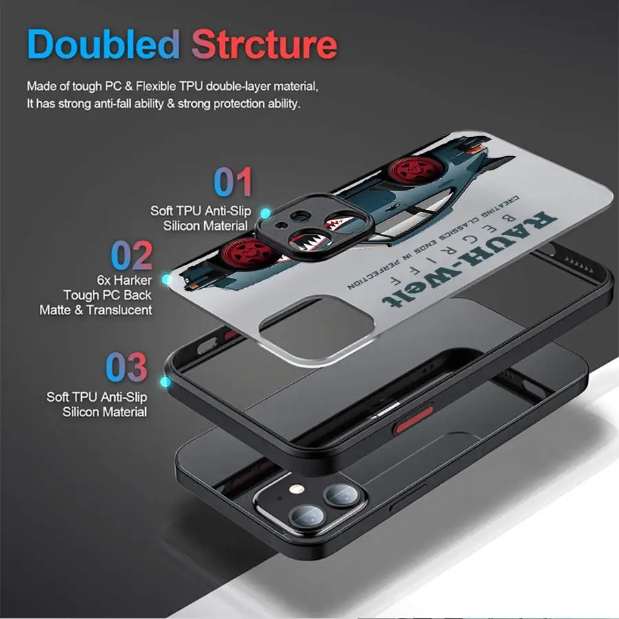 JDM Tokyo Drift Sports Car Phone Case for iPhone 16 Pro 11 12 Mini 13 14 Pro 15 Pro Max 7 8 Plus XR XS MAX funda