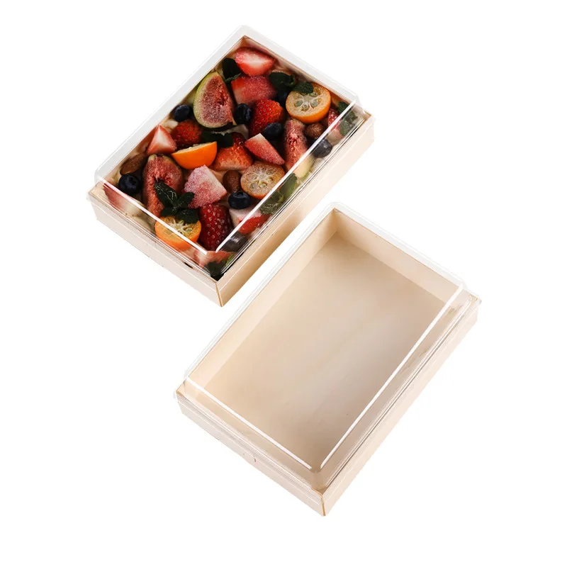 Custom Design Wooden Box for Fruit Bakery Cake Dessert High Class Wood Packaging Packing A249