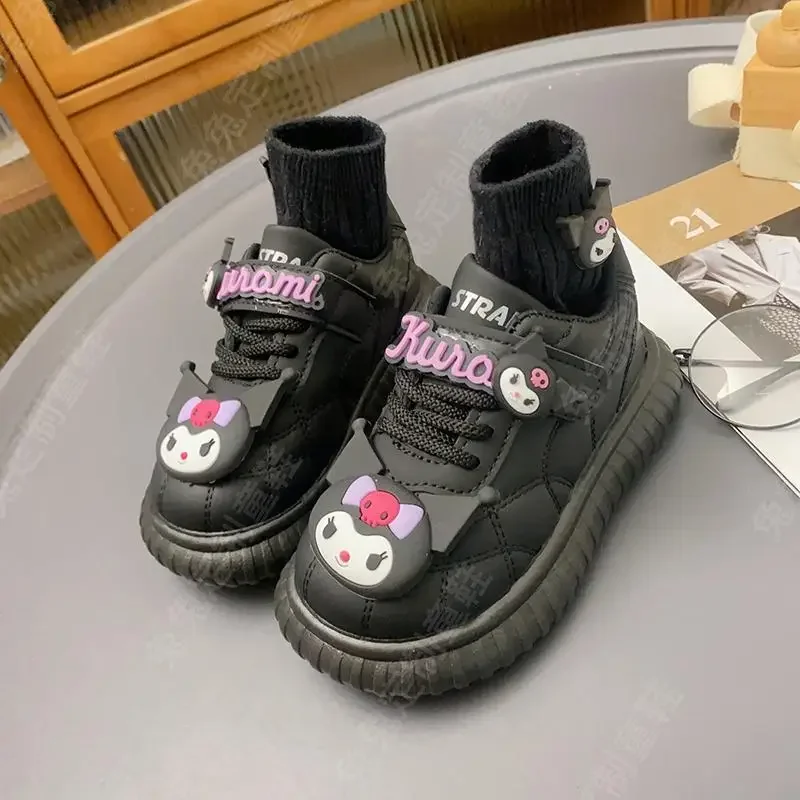 

Spring Autumn Kuromi Anime Kawaii Sanrio Soft Y2k Board Shoes Cute Cartoon Fashion Running Sneakers Lovely Gifts for Kids