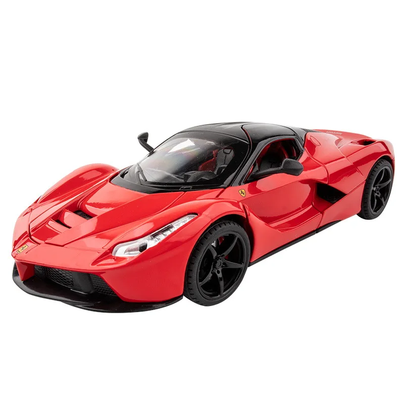 Laferrari 1:22 Sports Car Alloy Diecasts Vehicles Sound and Light Car Model Collection Present for Boys