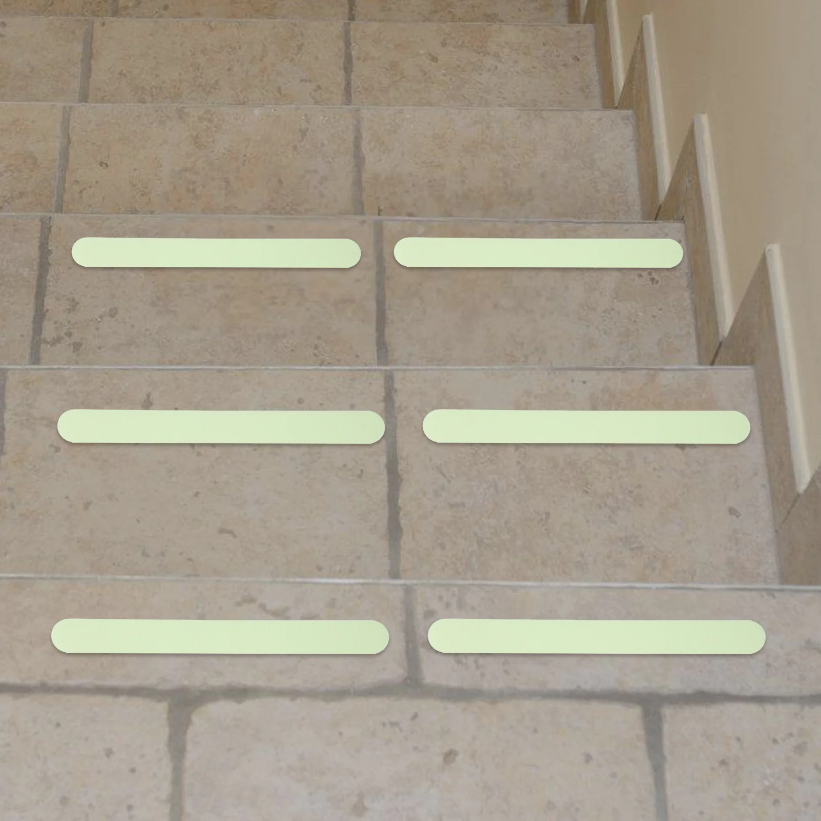 12Pcs Non Slip Stair Treads Luminous Glow in The Dark Anti Skid Tape for Indoor Outdoor Shower Floors Bathtub