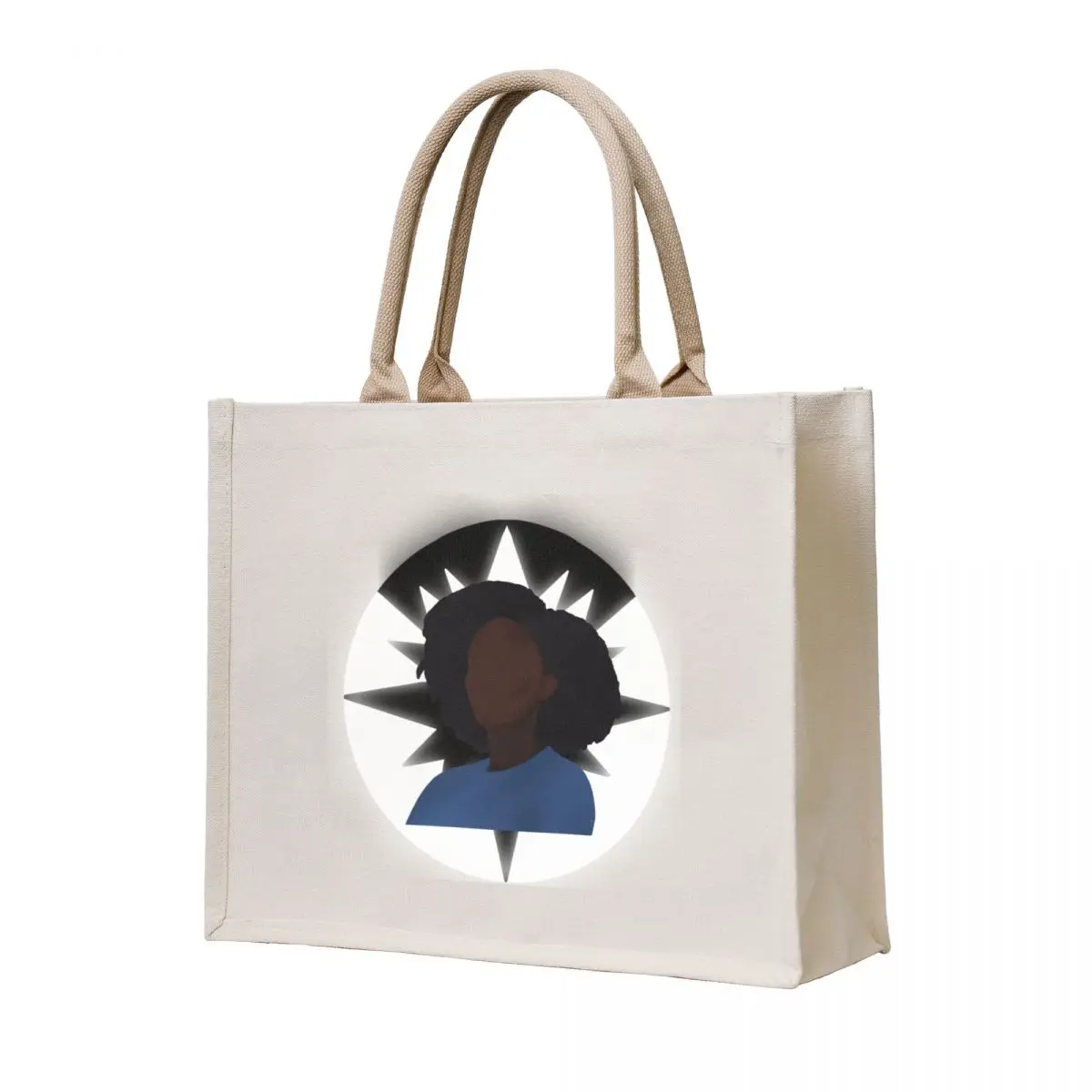 

Photon - Minimalist Silhouette Portrait Tote Bag Fabric bag tote bag canvas reusable shopping