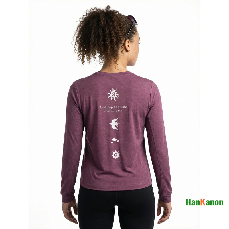 Sport Women's Running Totem Quick-Dry Long-Sleeve Tee with Sweat-Wicking Tech | Outdoor Round-Neck Top