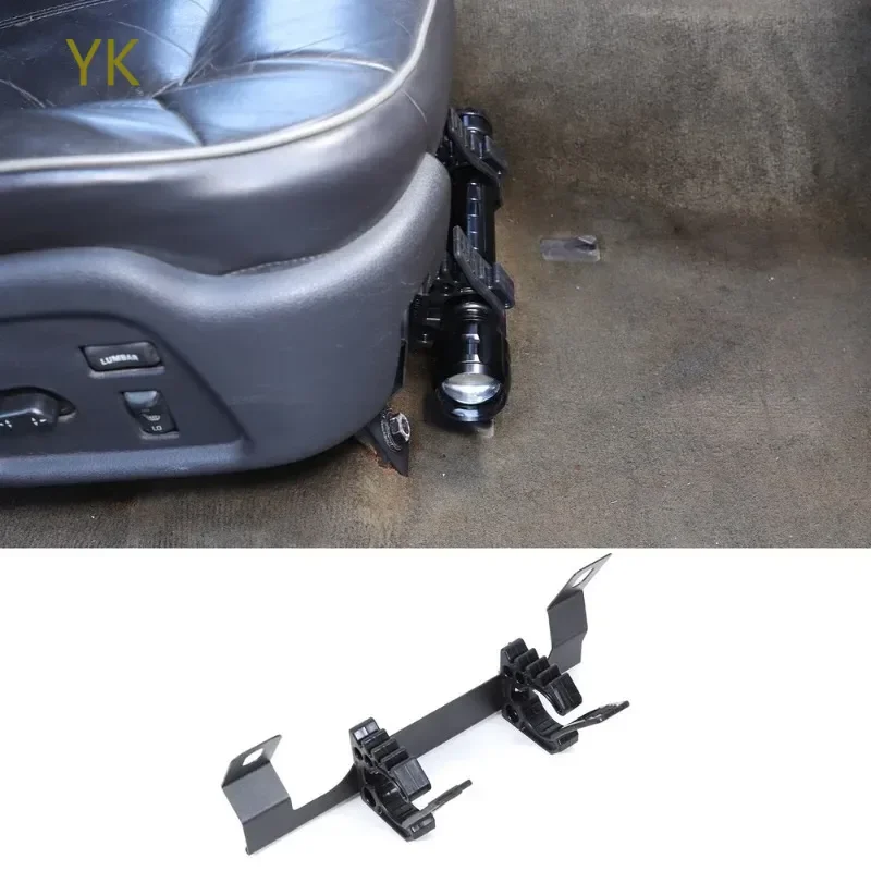 

Для Hummer H3 2005-2009 алюминиевый сплав черный автомобильный держатель фонарика под сиденьем кронштейн интерьерные автомобильные аксессуары