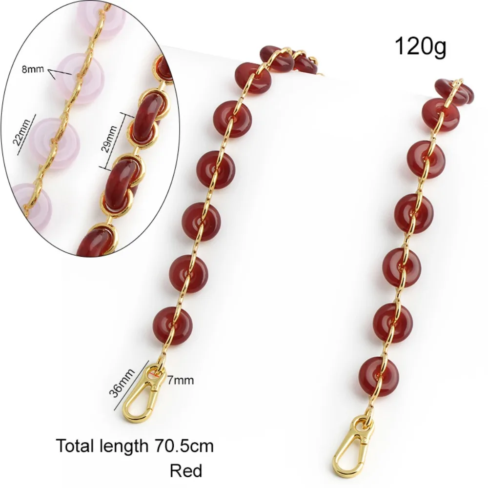 

Donut Chain Bag Replacement Shoulder Strap Resin Acrylic Bag Shoulder Belt Bag Chain Shoulder Bag Chain Bag Decorative Chain