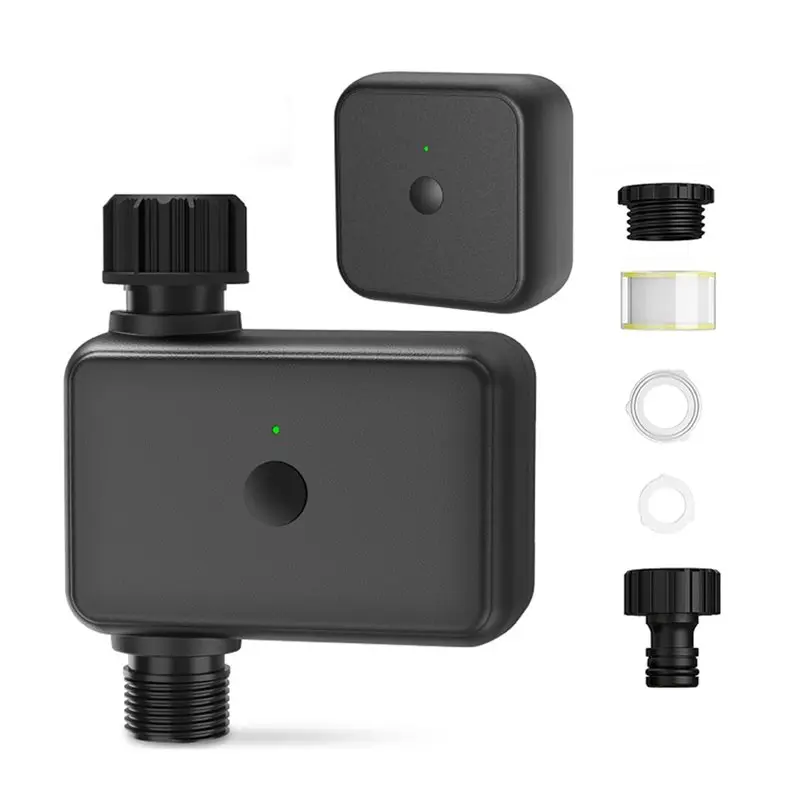 IALJ-Sprinkler Timer With Hub Programmable Garden Hose Faucet Timer Rain Delay/Manual/Automatic Drip Irrigation Mode EU
