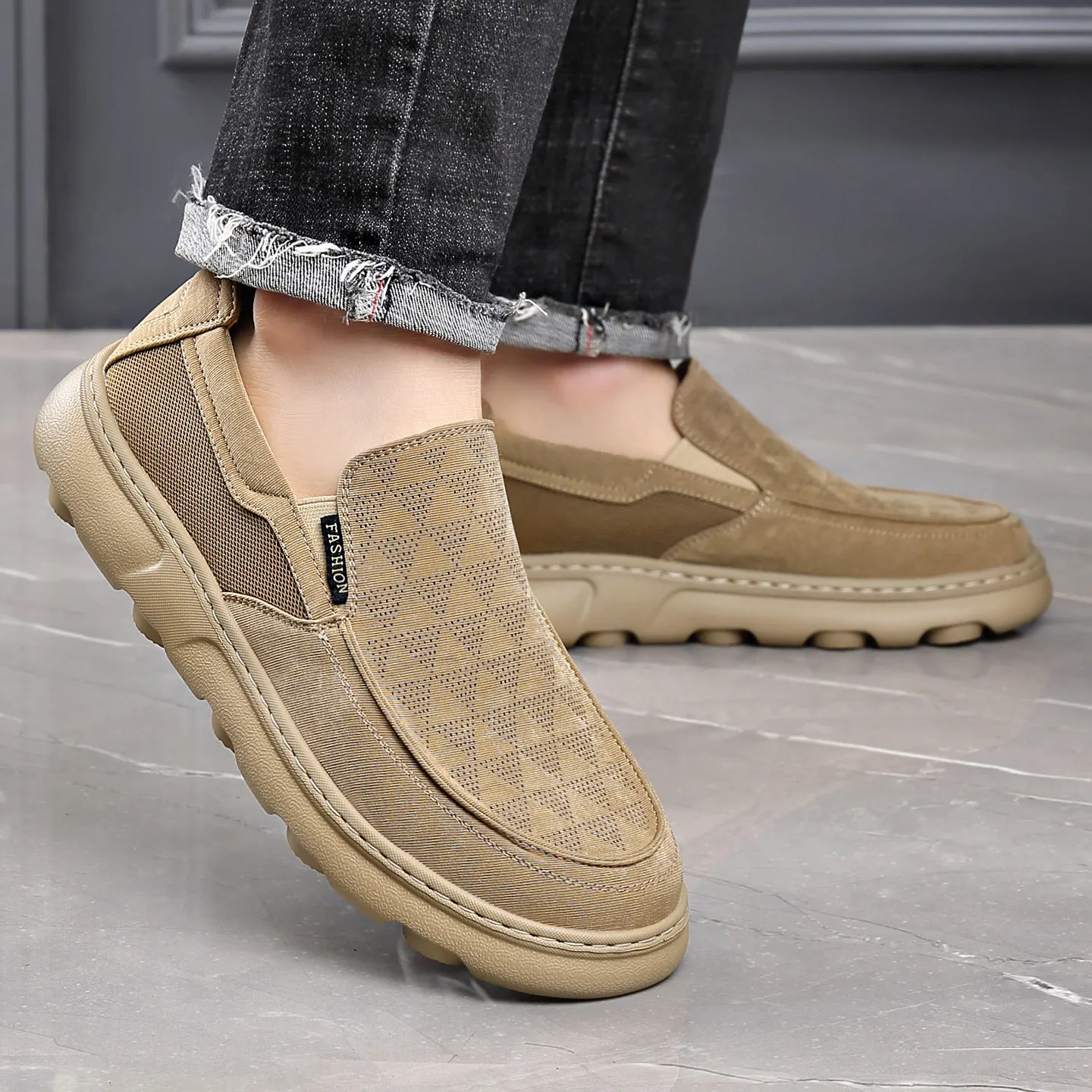 

Canvas Shoes Men's One Pedal Breathable Thick-soled One Pedal Lazy Ultra-light Soft-soled Old Beijing Cloth 2026 New Models